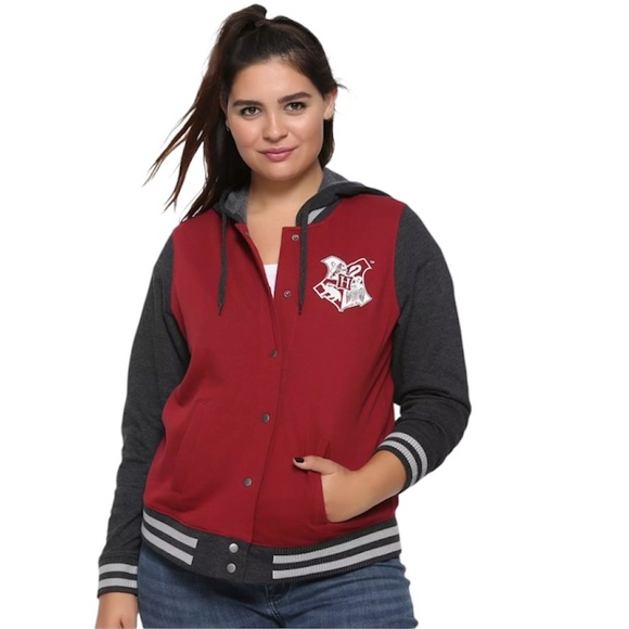 Harry Potter Tops - HARRY POTTER Hogwarts Hooded Jacket